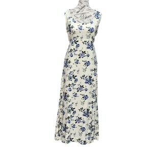 Vtg All That Jazz Maxi Dress L 11/12 Floral Cottagecore Coquette Y2K 90s Fairy